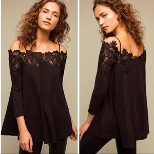 Anthropologie lace trim tunic/dress